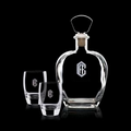 26 Oz. Belfast Decanter w/ 2 On The Rocks Glasses